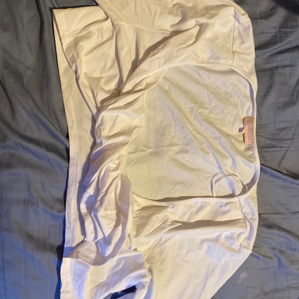 White twist crop top